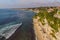 Aerial shot. Photos from the drone. Beach Dreamland Bali Indonesia