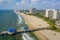 Aerial shot of Pompano Beach for post card