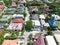 An aerial shot of a residential village in Manila, Philippines