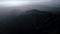 Aerial shot of San Gabriel Mountains, Mount Baldy, drone view of mountain ridge