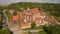 Aerial shot of St. Anna\'s Church in Vilnius, Lithuania. Summer time