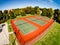 Aerial Shot of Tennis Courts