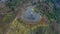 Aerial shot Vista House Oregon