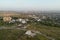 Aerial sight on Anapa city and Supsekh city