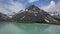 Aerial of Silvretta Stausee lake, Austria.