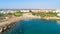 Aerial Sirena beach, Protaras, Cyprus