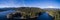 Aerial - Siskiyou Lake and Mount Shasta, California