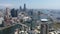 Aerial skyline of Kaohsiung, a vibrant seaport city in South Taiwan, with 85 Sky Tower among skyscrapers in downtown