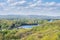 Aerial Skyline of New Haven Connecticut from East Rock in Summer