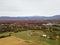 Aerial of the small town of Elkton, Virginia in the Shenandoah V