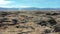 Aerial Speeding over Desert Landscape