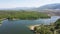 Aerial Spring view of The Forty Springs Reservoir, Bulgaria