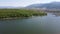 Aerial Spring view of The Forty Springs Reservoir, Bulgaria