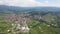 Aerial Spring view of historical town of Strelcha, Bulgaria