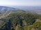 Aerial spring view of Rhodopes Mountain near town of Kuklen, Bulgaria