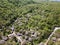 Aerial Spring view of village of Bozhentsi, Bulgaria