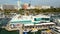 Aerial static video Marina Jack Sarasota Florida USA