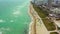 Aerial stock footage of Miami Beach Florida