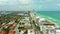 Aerial stock footage of Miami Beach Florida