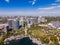 Aerial stock image Coconut Grove Miami print