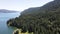 Aerial Summer view of Dospat Reservoir near town of Sarnitsa, Bulgaria