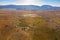 Aerial sunny view of the beautiful fall color around Dixie National Forest