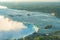Aerial sunrise view of the Table Rock Welcome Centre of the beautiful Horseshoe Falls