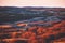 Aerial Sunset view of Mountains plateau