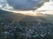 Aerial Sunset View in Ruteng