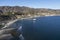 Aerial of Surfrider Beach and Malibu Pier in California