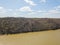 Aerial of Susquehanna River and Surrounding Area in Delta, Pennsylvania