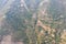 Aerial of Switchbacks on Steep Slope in California