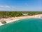 Aerial Tangalle beach Sri Lanka view from above