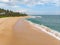 Aerial Tangalle beach Sri Lanka view from above