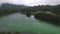 Aerial Telaga Warna Lake in Dieng Indonesia