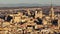 Aerial tele shot of Toledo, Spain. Morning shot of