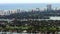 Aerial telephoto video Miami 4k