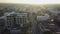 Aerial Tilt Up To Alabama State Capitol Lens Flare