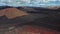 Aerial of Timanfaya, Lanzarote, Canary islands