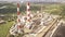 Aerial time lapse of coal power station