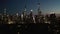 AERIAL: Time Lapse Hyper Lapse over New York City Central Park at Night with Skyline View