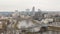 Aerial timelaps video of Vilnius new center on a cloudy day in spring
