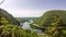 Aerial timelapse of Delaware Water Gap