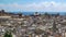Aerial timelapse View of Old Town Genoa. Genova Skyline, Italy.