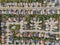 Aerial Top Down View of Residential Neighbourhood in Calgary, Alberta, Canada