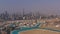 AERIAL. Top view of Dubai downtown city with luxury villas.