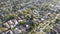 Aerial top view of Pasadena neighborhood in California