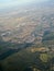 Aerial topography scene from bird eye view of Brisbane Queensland regional area