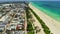 Aerial tour Miami Beach July 2020 4k
