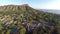 Aerial towards Diamond Head in Honolulu, Hawaii